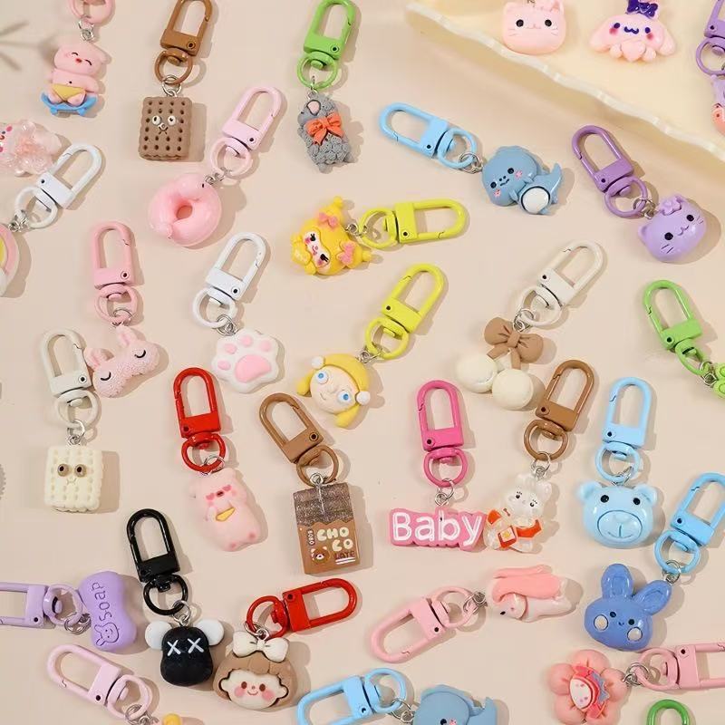 DumplingSquishys cartoon cute resin blind bag keychain for a charm placement guide