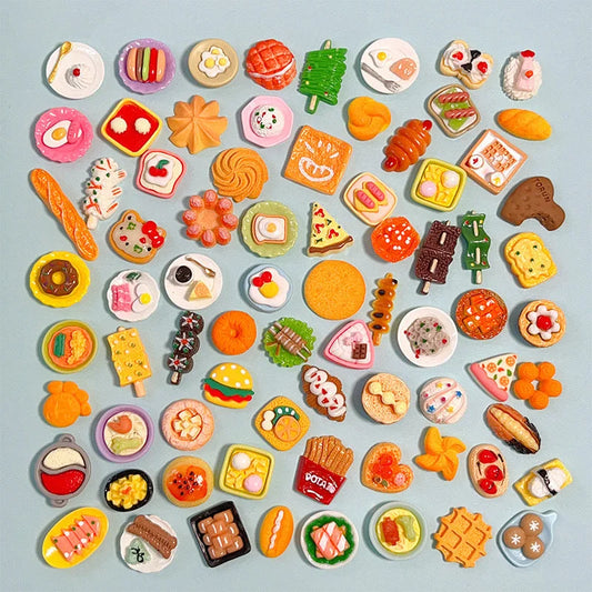 DumplingSquishys Assorted Mini Fake Food Flatbacks – 3D Resin Cabs for Slime & Phone – Hj01s Rxt1Y6w Pv