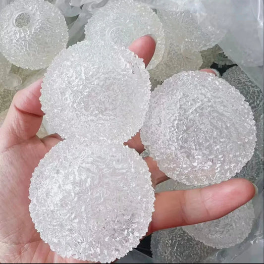 DumplingSquishys Clear Bayberry Textured Stress Ball Skin Pack of 10 with Stopper – main product view