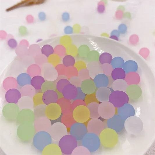 DumplingSquishys Frosted Jelly Beads – Pastel Macaron DIY Squishy Craft Kit – mixed-color option