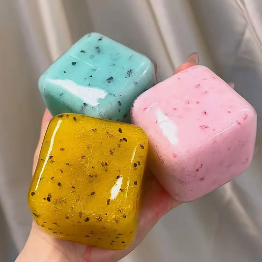 DumplingSquishys Handmade Crisp Satisfying Sound Square Stress Ball – main product view
