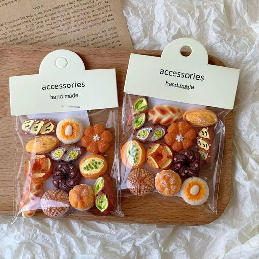 DumplingSquishys Hyper-Realistic Miniature French Bakery Resin Charms – DIY Decoden & Memo Magnet – main product view