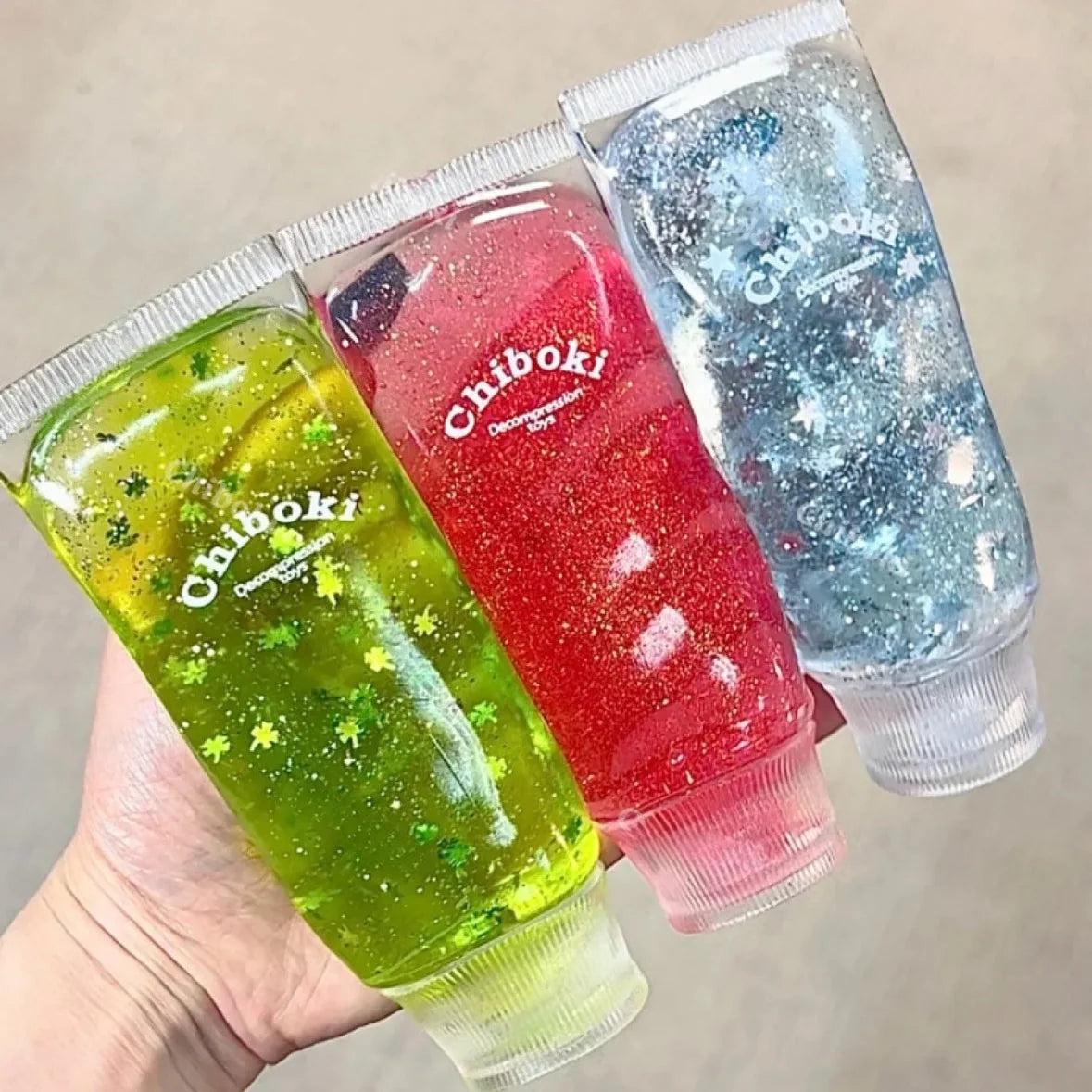 DumplingSquishys Bottle Pop Squishy – Sparkling Toothpaste Slime Stress Toy – main product view
