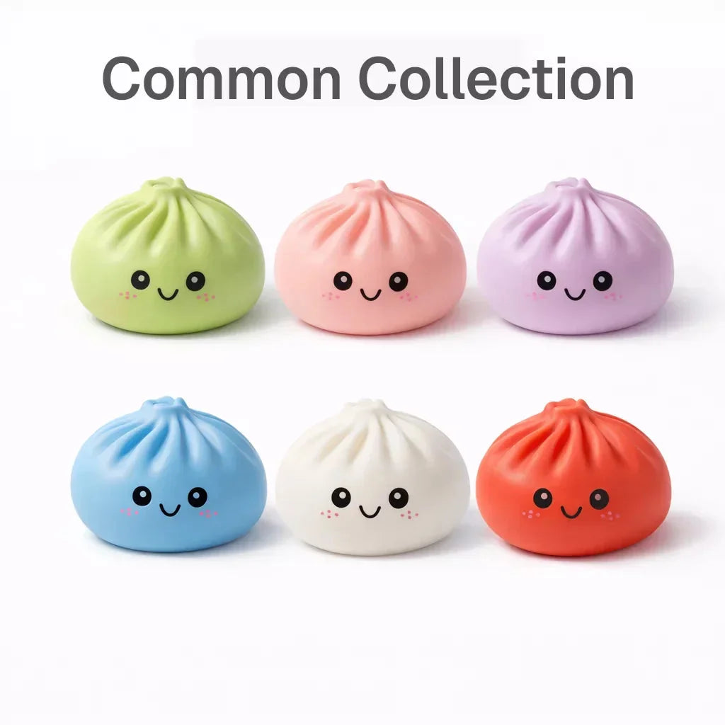 DumplingSquishys Mystery Bun Squishy – Blind Box Stress Relief Toy – close-up product detail