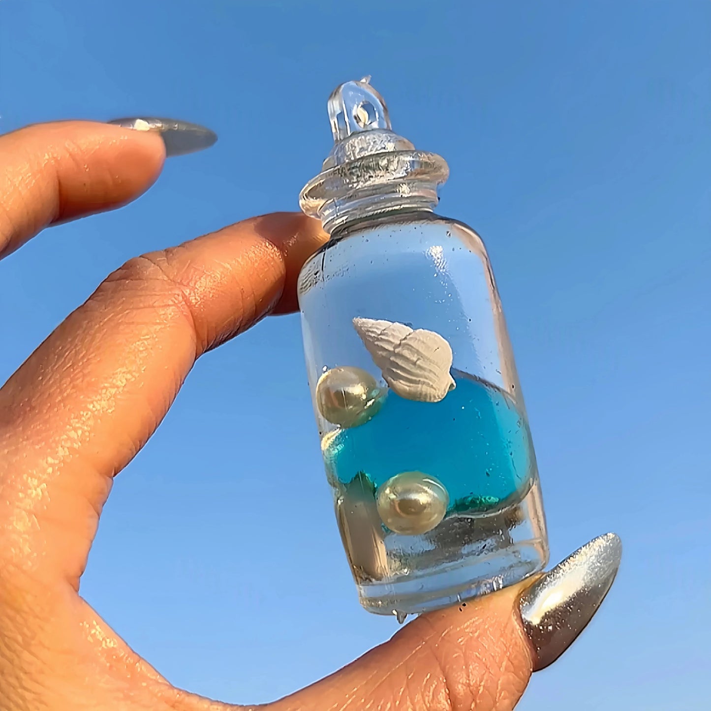 DumplingSquishys clear bottle squishy – Ocean Drift Bottle