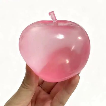 DumplingSquishys apple shape vaseline base handmade stress balls – material detail view