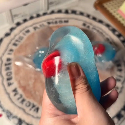 DumplingSquishys Crisp Fruit Pop Squishy Stress Ball – material detail view