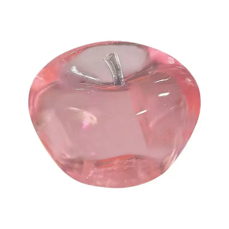 DumplingSquishys apple shape vaseline base handmade stress balls – alternate angle