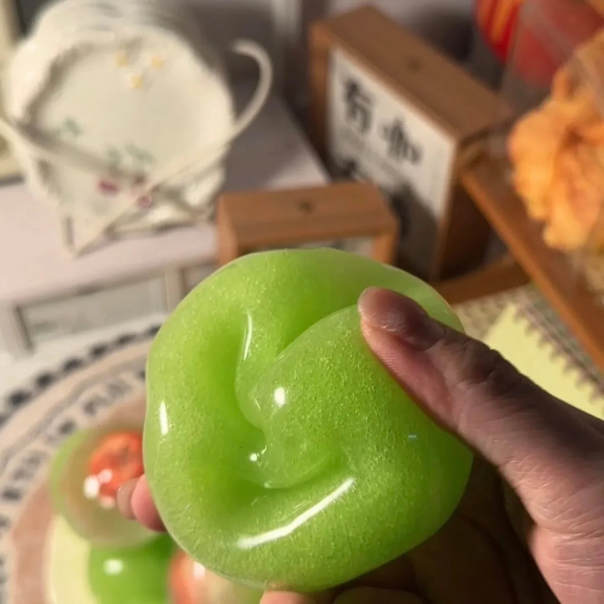DumplingSquishys Crisp Fruit Pop Squishy Stress Ball – alternate angle