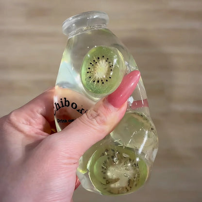 DumplingSquishys Bottle Pop Squishy – Mini Juice Bottle Stress Relief Toy – product detail view 8