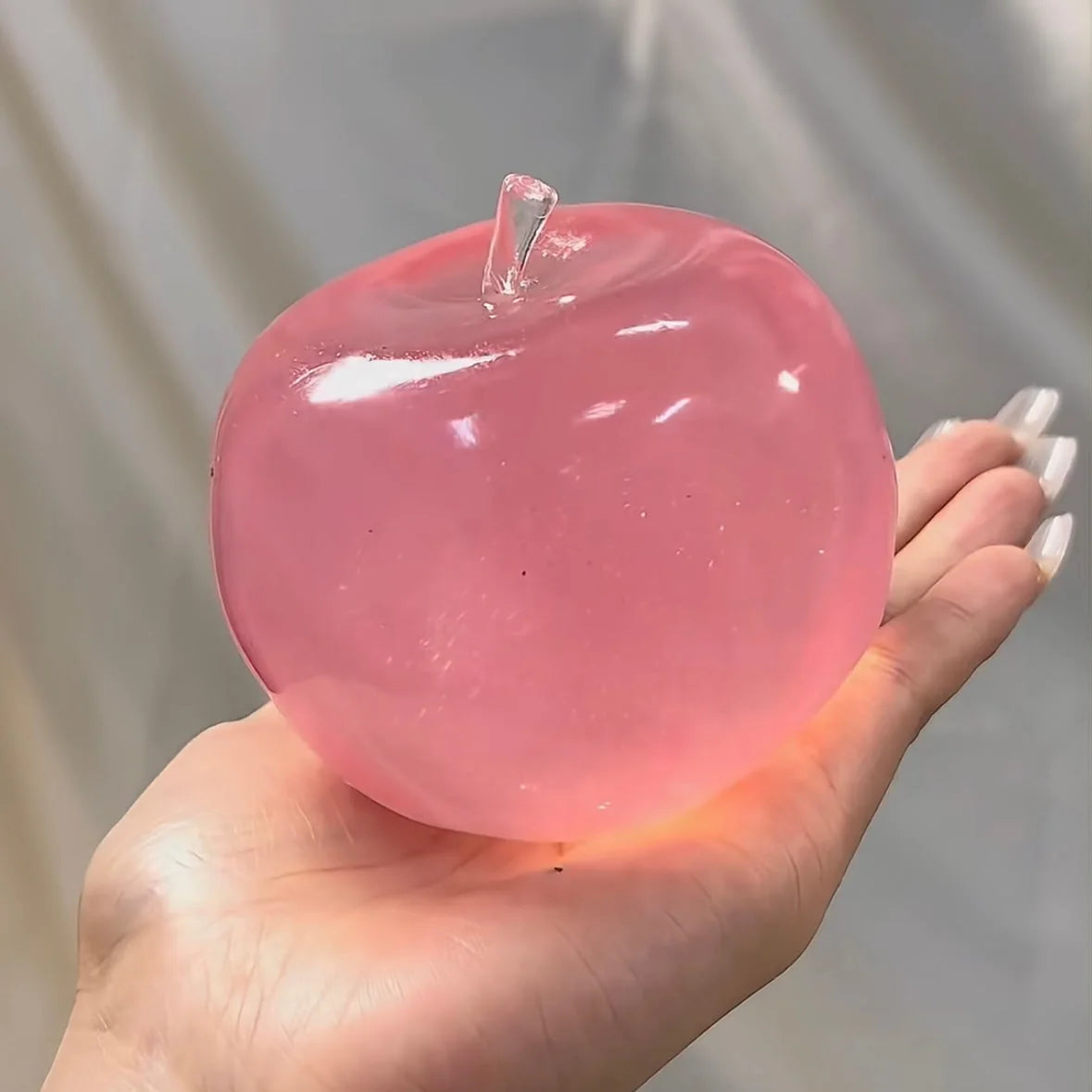 DumplingSquishys apple shape vaseline base handmade stress balls – product detail view 13