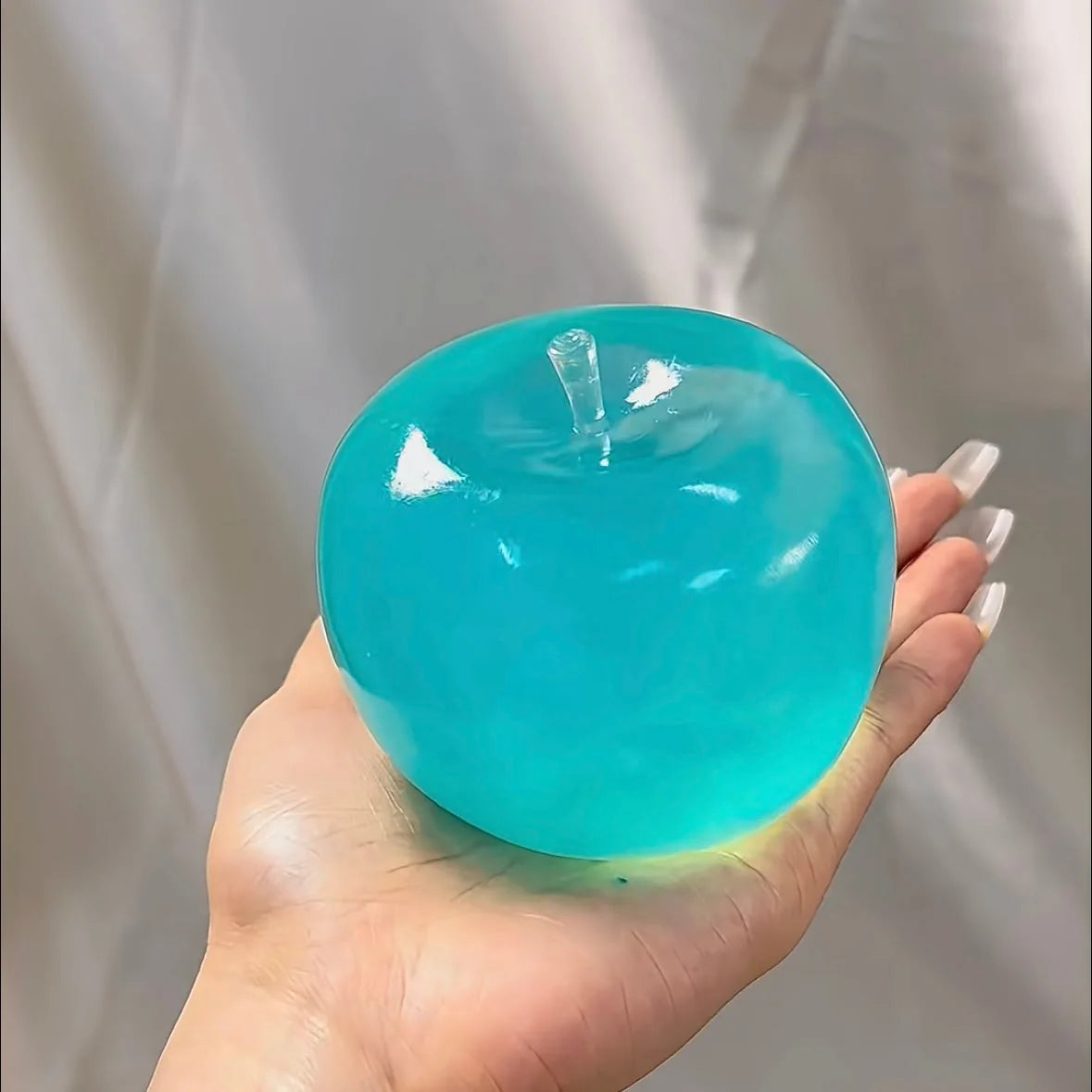DumplingSquishys apple shape vaseline base handmade stress balls – product detail view 15