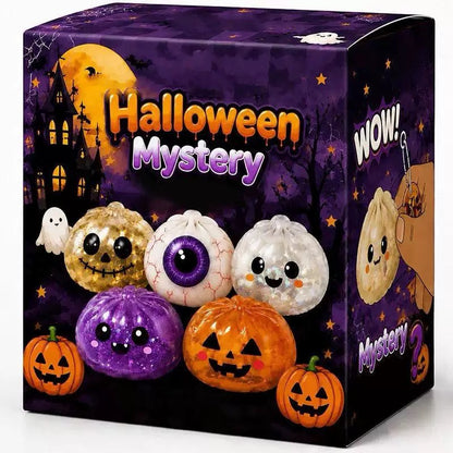 Halloween Ghost Squishy Stress Relief Toy – Soft Squeeze Sensory Mochi Toy
