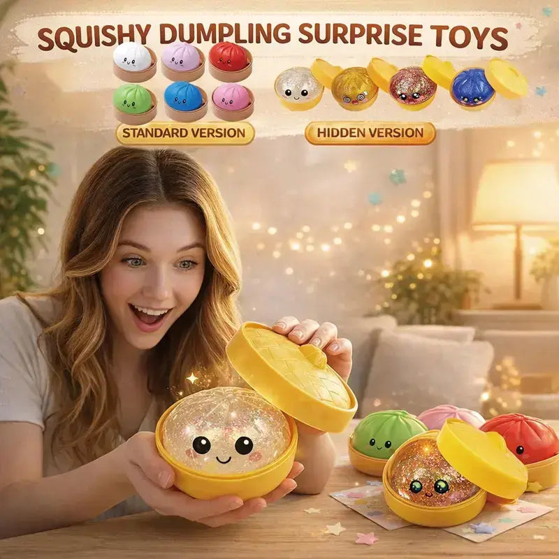 Glitter Series Expressive Big Dumpling Squishy - Blind Box