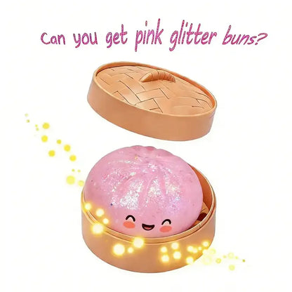 Glitter Series Expressive Big Dumpling Squishy - Blind Box