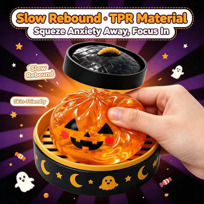 Halloween Ghost Squishy Stress Relief Toy – Soft Squeeze Sensory Mochi Toy