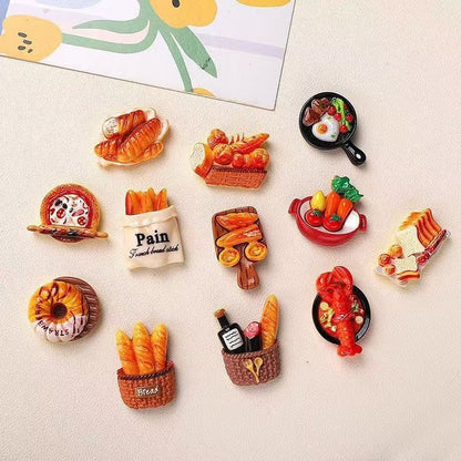 Miniature European Bakery Resin Charms – Cute Faux Food DIY Craft Sets