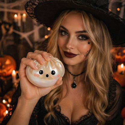 Halloween Ghost Squishy Stress Relief Toy – Soft Squeeze Sensory Mochi Toy