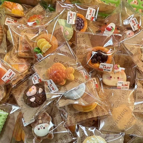 Miniature Dessert & Bakery Food Toys - Individual Blind Bag Packaging, Realistic Tiny Food Models for Kids’ Dollhouse &…