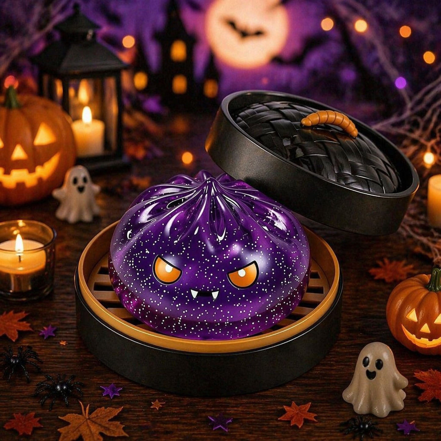 Halloween Ghost Squishy Stress Relief Toy – Soft Squeeze Sensory Mochi Toy