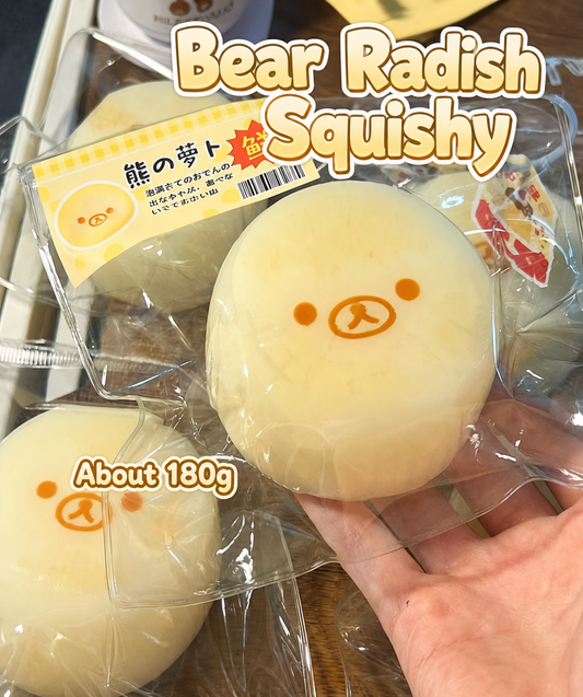 Bear Radish Squishy Toy - Frozen Butter Feel, Soft Stress Relief Toy