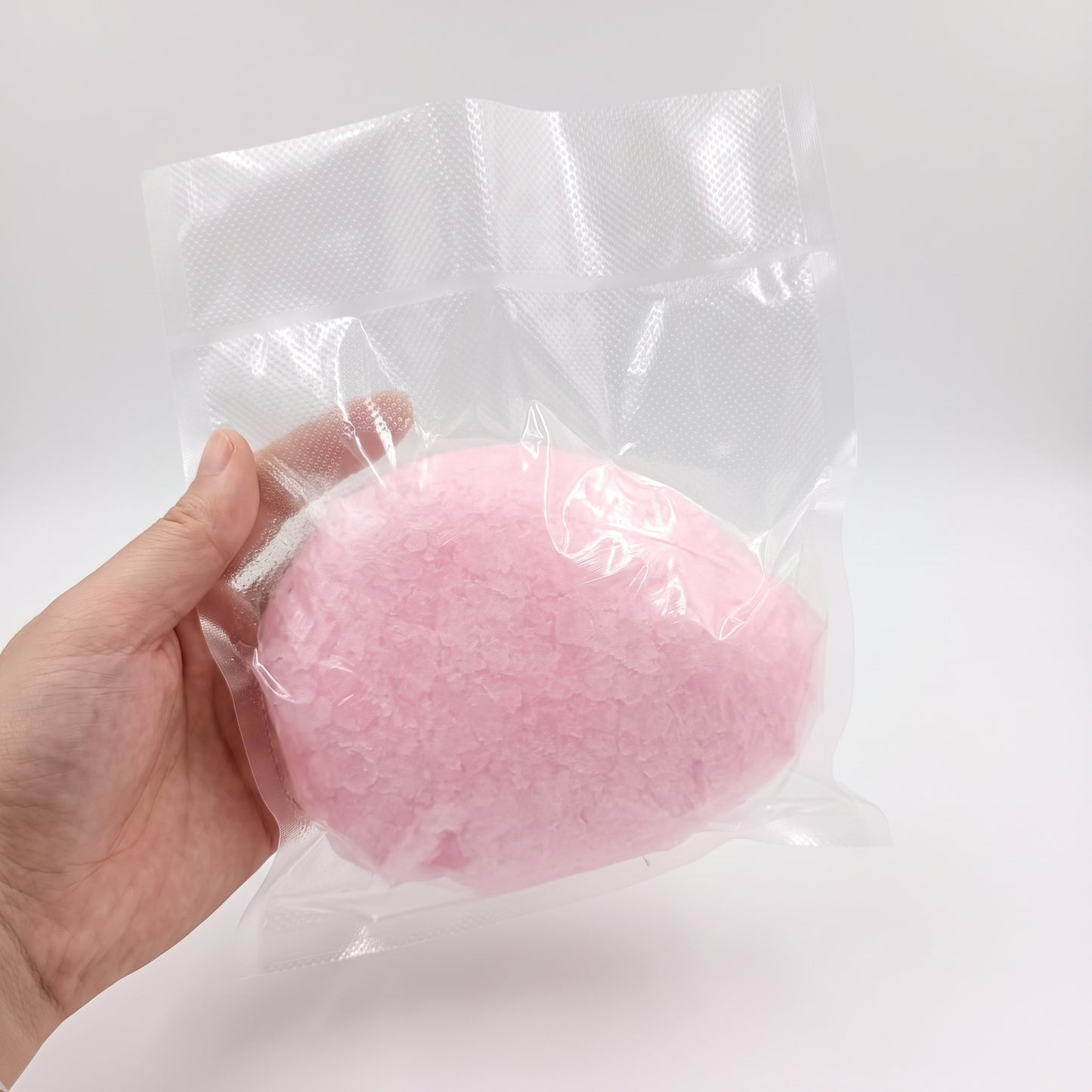 DumplingSquishys cotton candy pink coconut oil soap base squishy