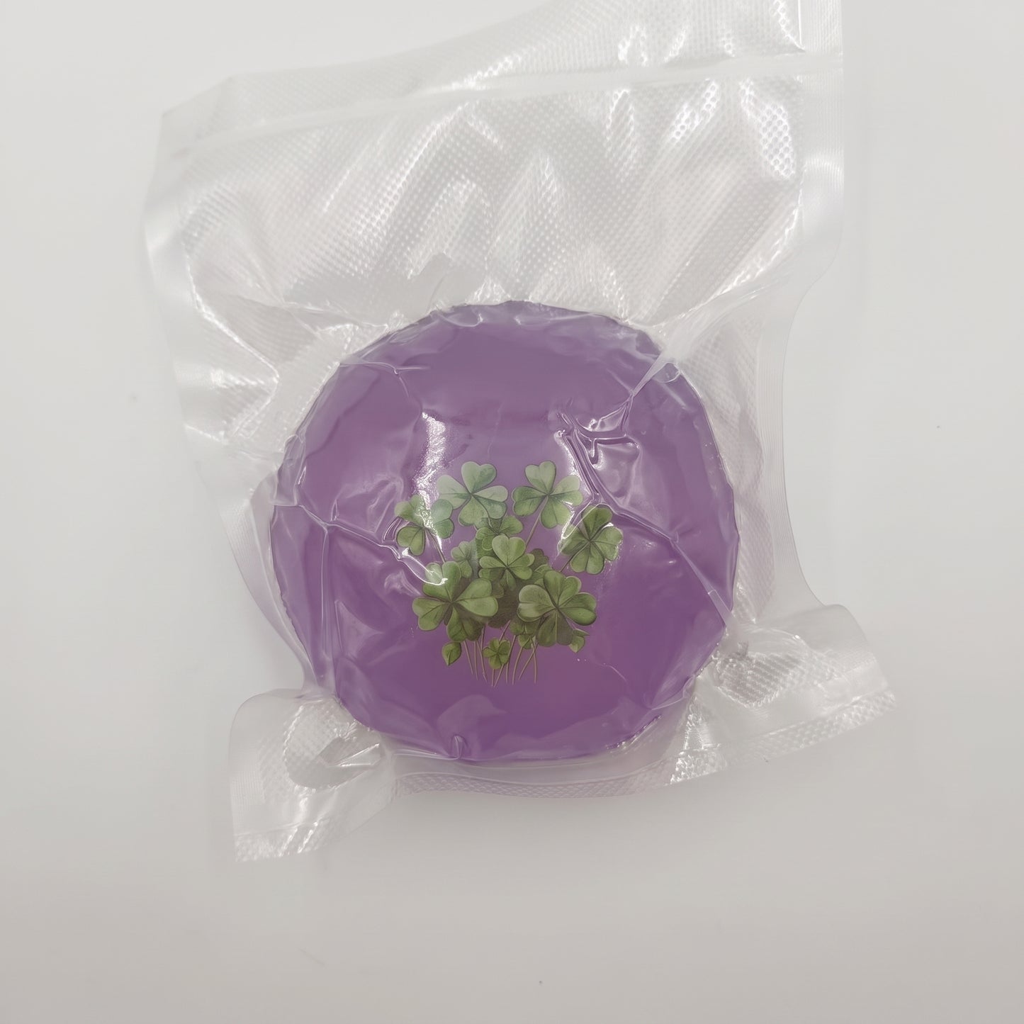 DumplingSquishys purple clover coconut oil soap base squishy