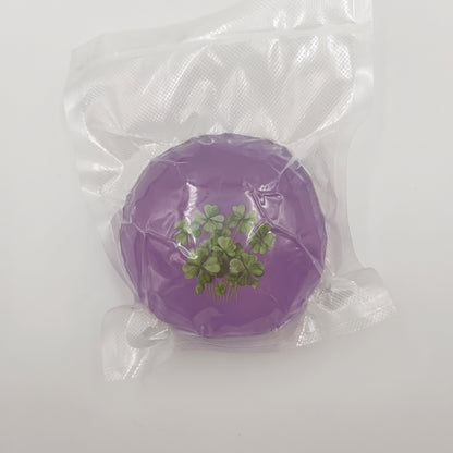 DumplingSquishys purple clover coconut oil soap base squishy