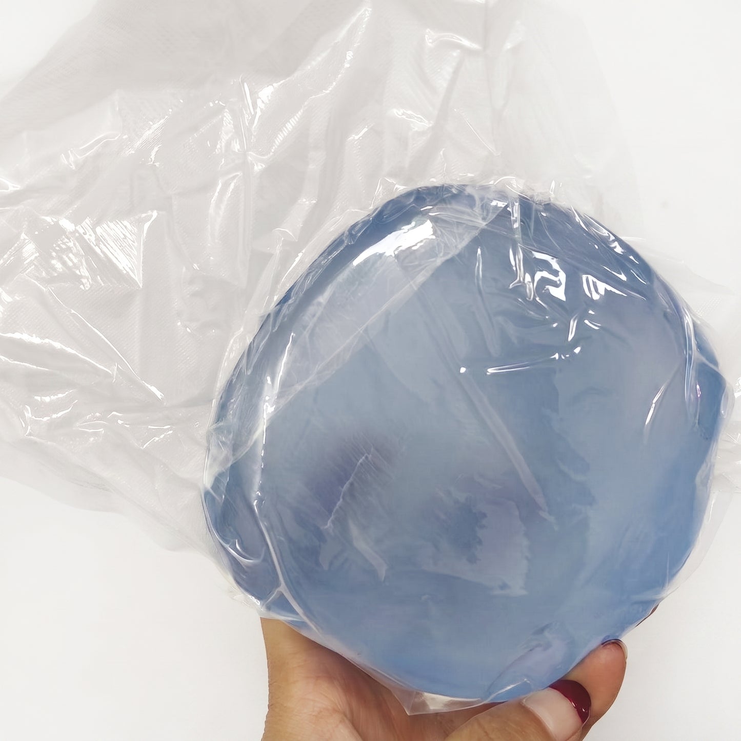 DumplingSquishys slate blue coconut oil soap base squishy