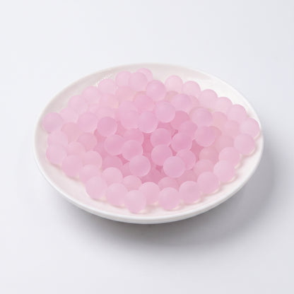 DumplingSquishys blush pink frosted jelly ball fidget toy