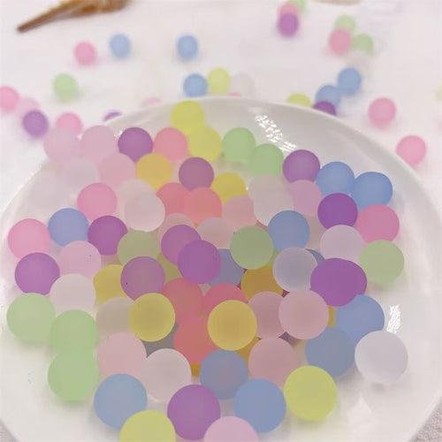 DumplingSquishys mixed pastel frosted jelly ball fidget toy
