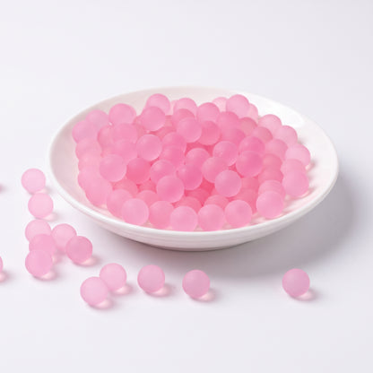 DumplingSquishys bubblegum pink frosted jelly ball fidget toy