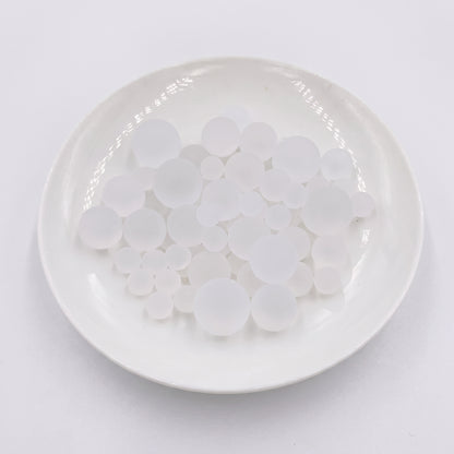 DumplingSquishys white frosted jelly ball fidget toy